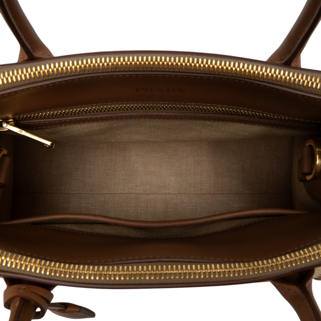 Prada Sac à main City Veau Whipstitch Paradigme Beige – vue 4 – GABY PARIS