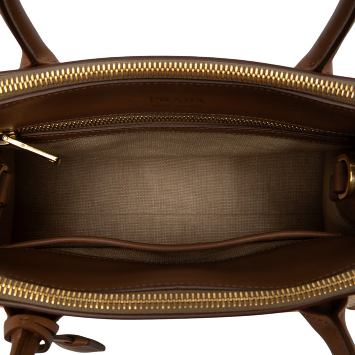 Prada Sac à main City Veau Whipstitch Paradigme Beige – vue 4 – GABY PARIS