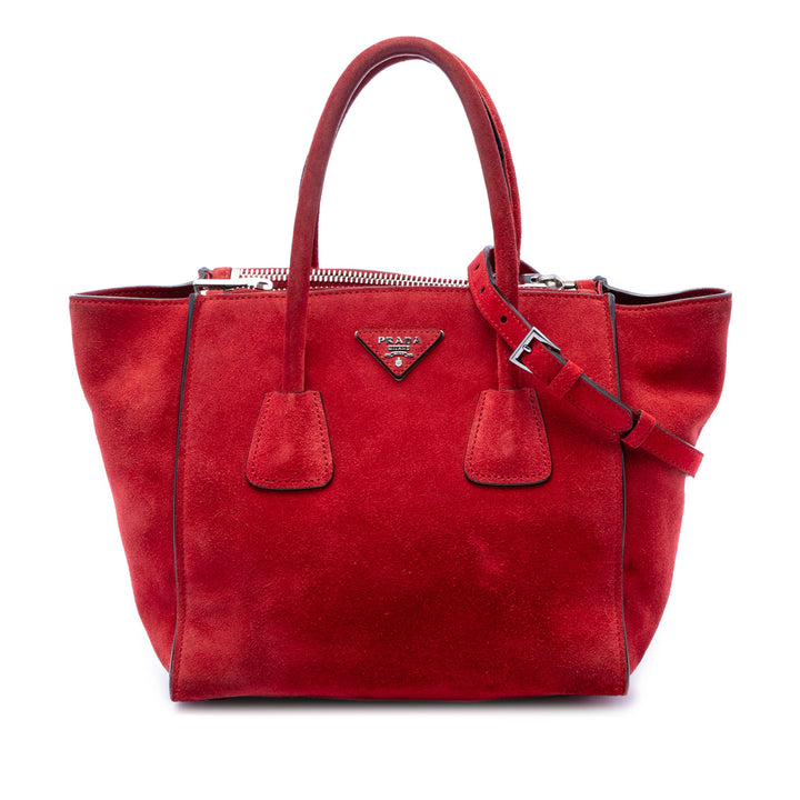 Prada Small Scamosciato Twin Pocket Sac