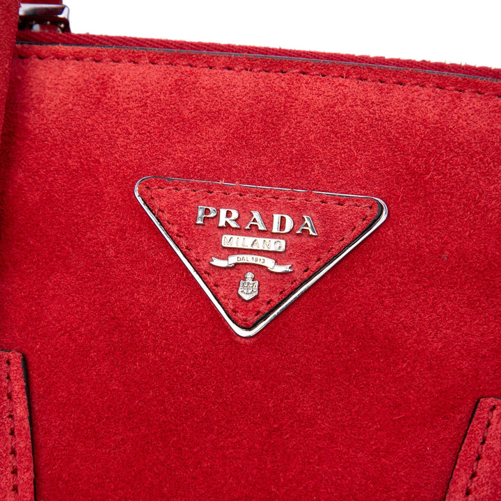 Prada Small Scamosciato Twin Pocket Sac