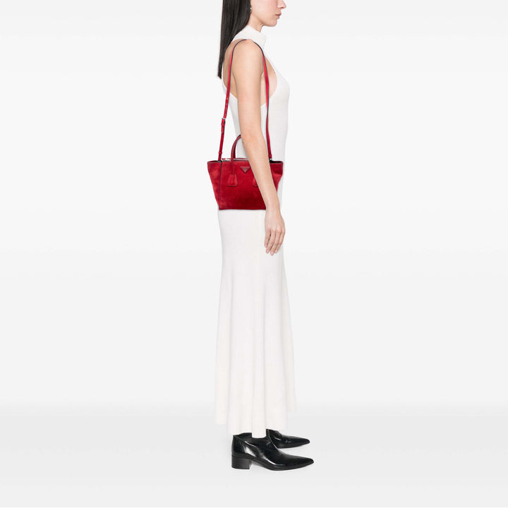 Prada Small Scamosciato Twin Pocket Sac