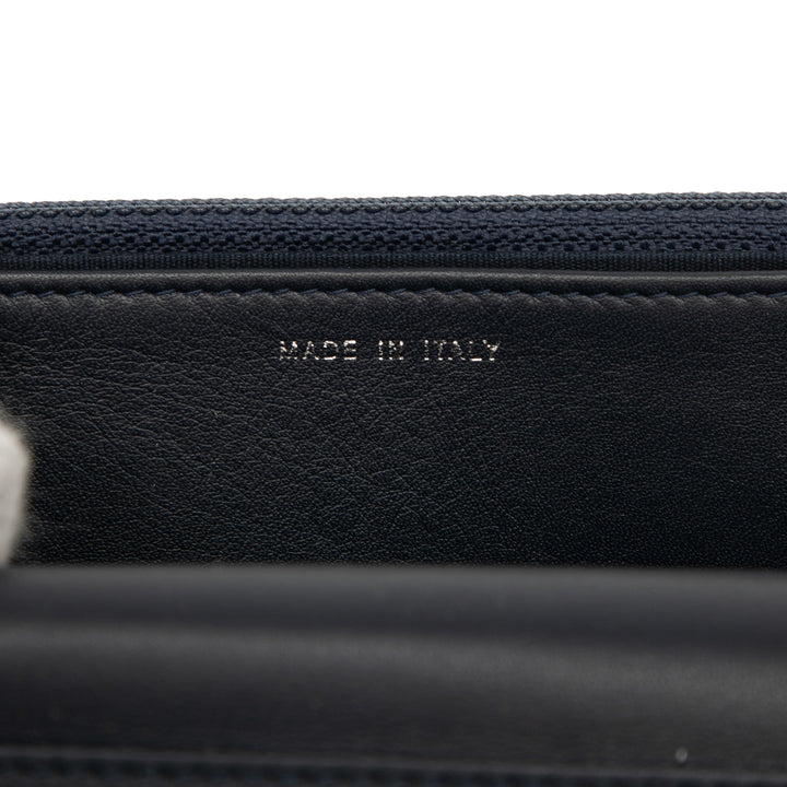 Chanel Chevron Cuir d’agneau Boy Wallet on Chain Bleu