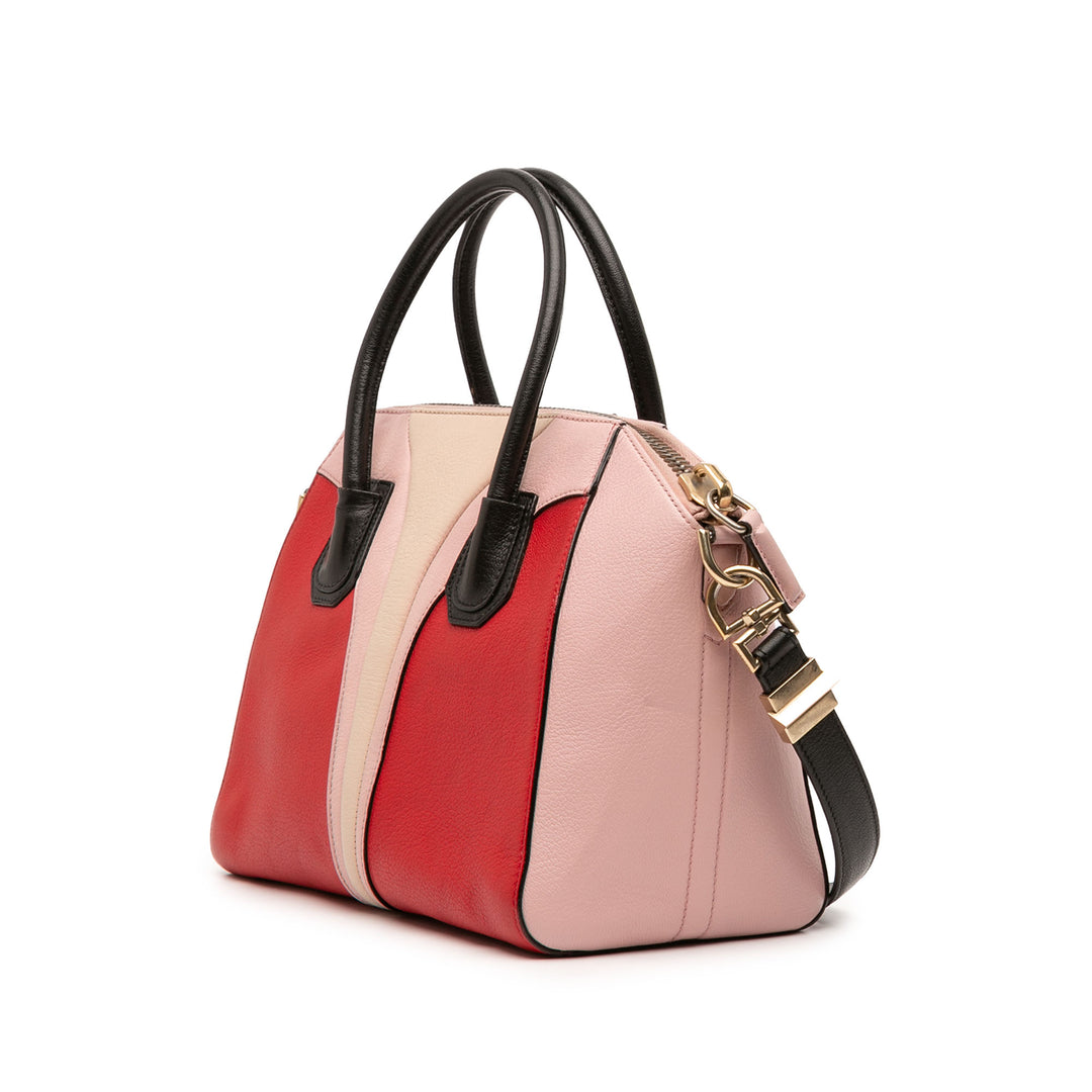 Givenchy Sac à main Sugar Antigona Architect Petit Cuir de chèvre Rose – vue 2 – GABY PARIS