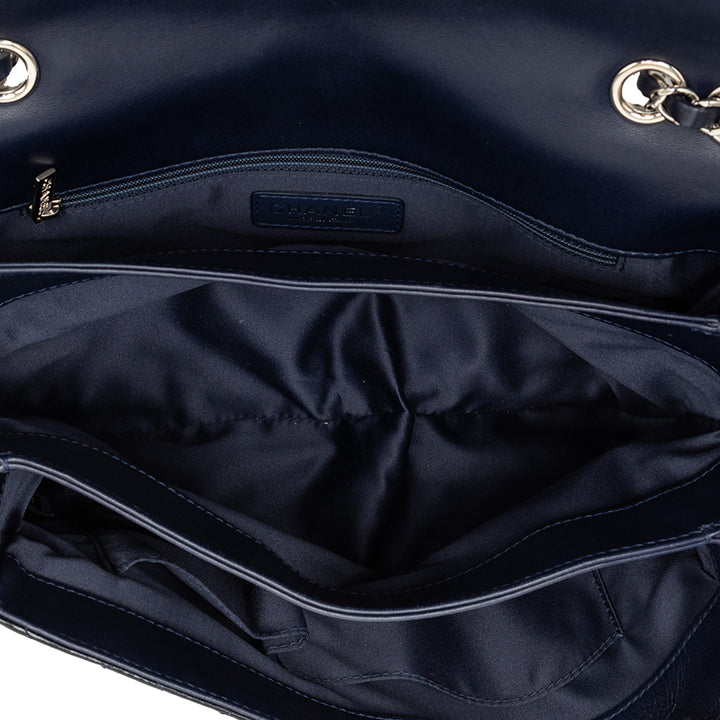Chanel Jumbo Cuir verni 3 Accordion à rabat
