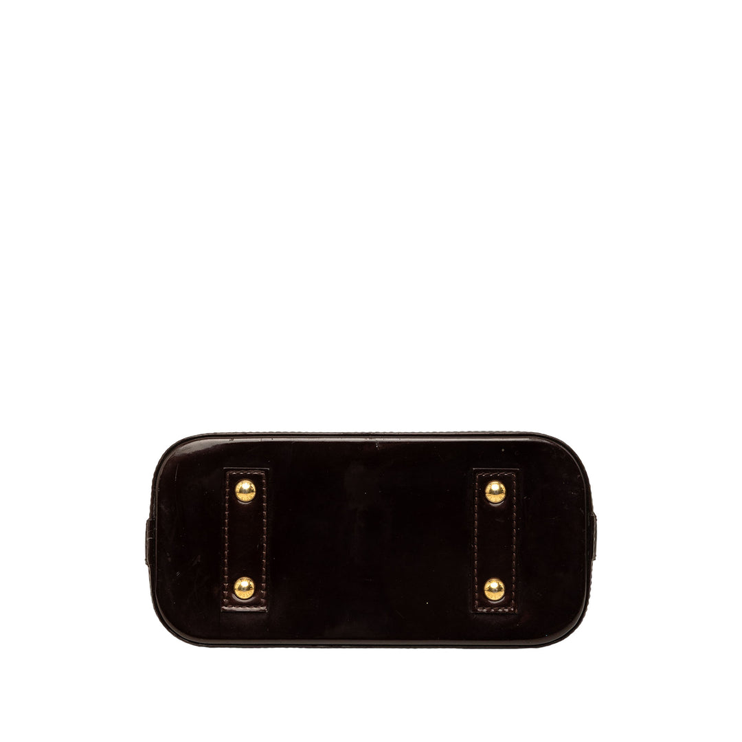 Louis Vuitton Sac à main Alma Monogram BB Cuir verni Violet – vue 3 – GABY PARIS