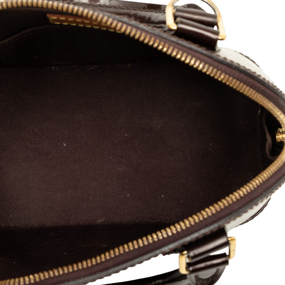 Louis Vuitton Sac à main Alma Monogram BB Cuir verni Violet – vue 4 – GABY PARIS