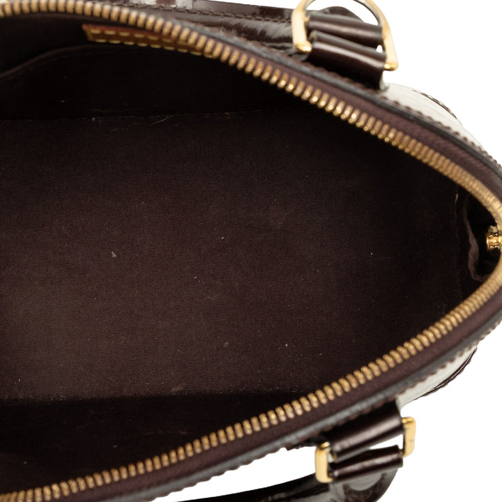 Louis Vuitton Sac à main Alma Monogram BB Cuir verni Violet – vue 4 – GABY PARIS