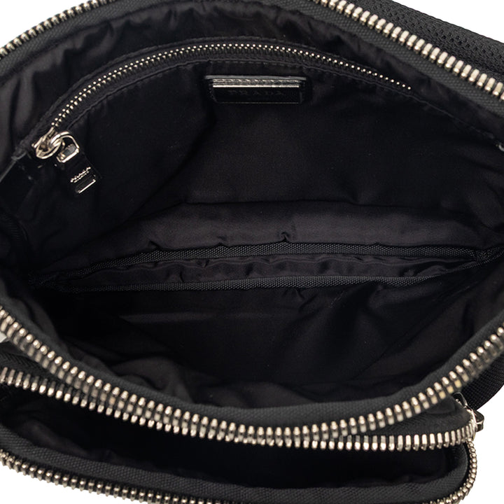 Prada Tessuto Front Pocket Logo Sac porté croisé