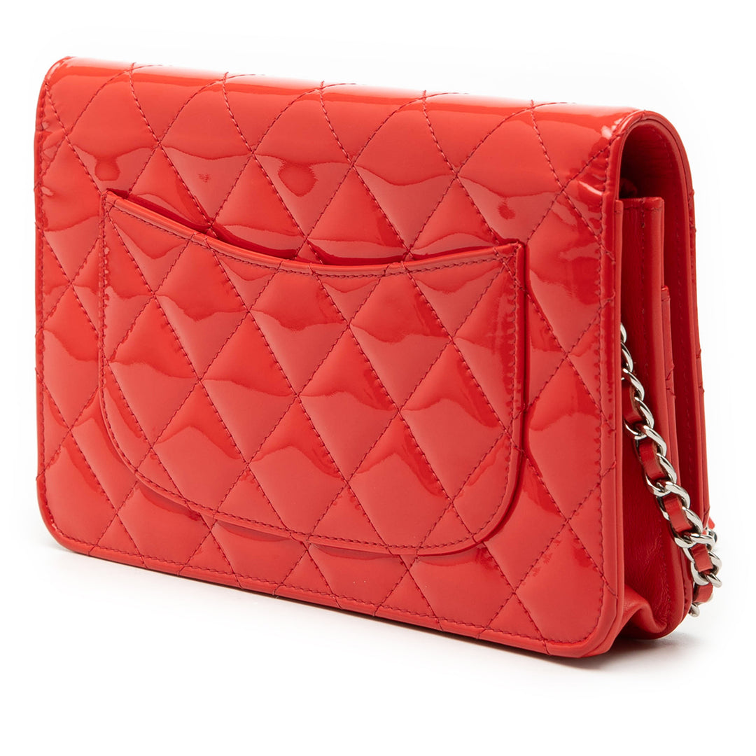 Chanel CC Cuir verni Wallet on Chain