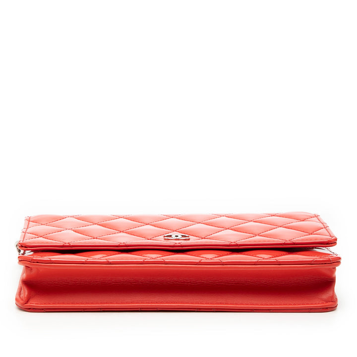 Chanel CC Cuir verni Wallet on Chain