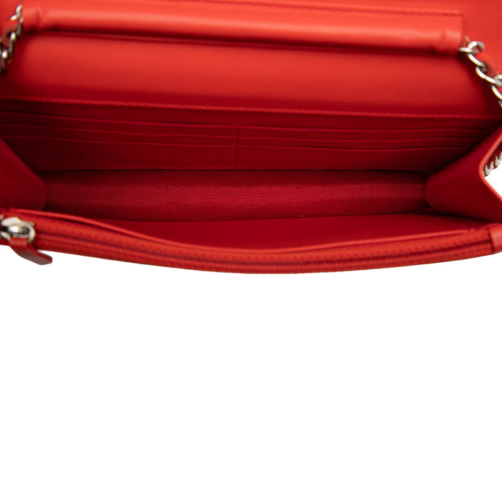 Chanel CC Cuir verni Wallet on Chain