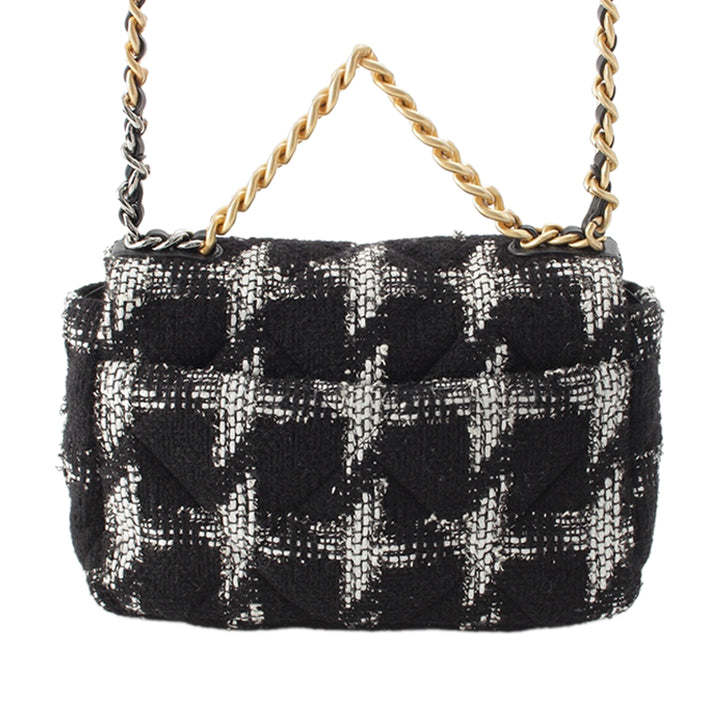 19 à rabat Moyen Tweed Noir