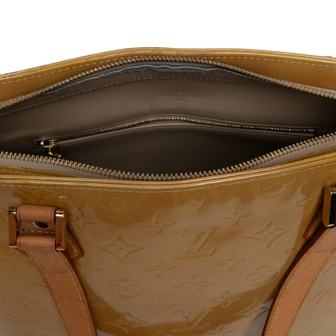 Louis Vuitton Houston Cuir verni Monogram Beige – vue 4 – GABY PARIS