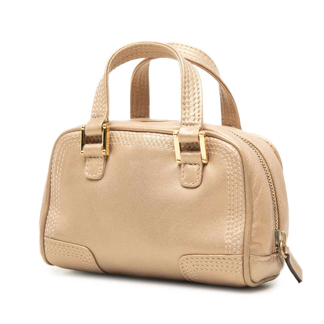 Métallisé Amazona Sac Micro Doré