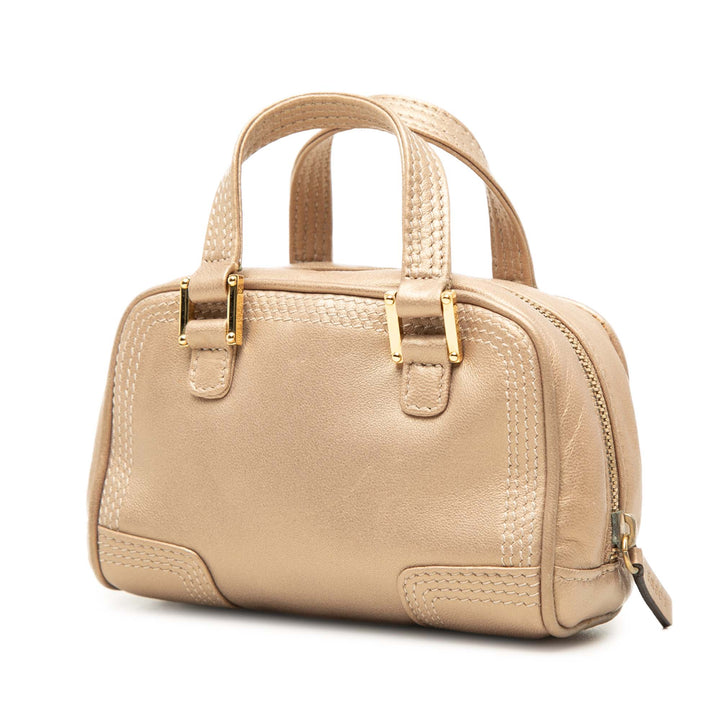 Métallisé Amazona Sac Micro Doré
