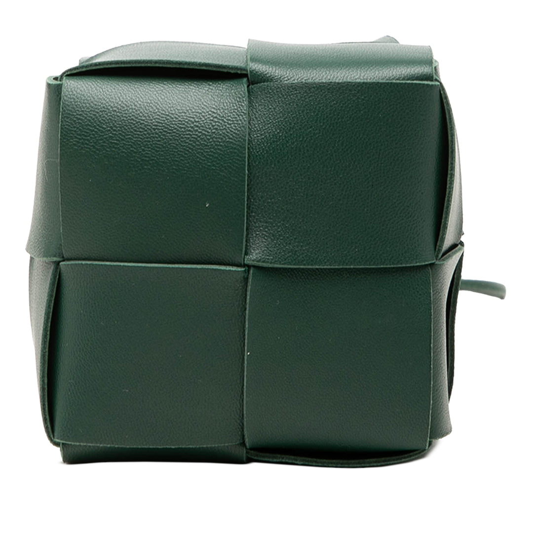 Intrecciato Cassette Sac seau Mini nappa Vert