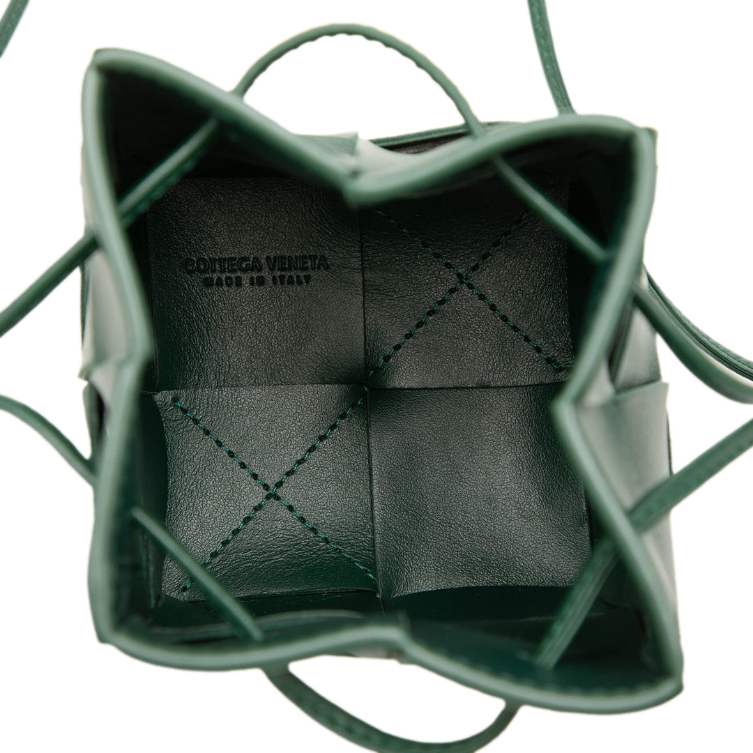Intrecciato Cassette Sac seau Mini nappa Vert