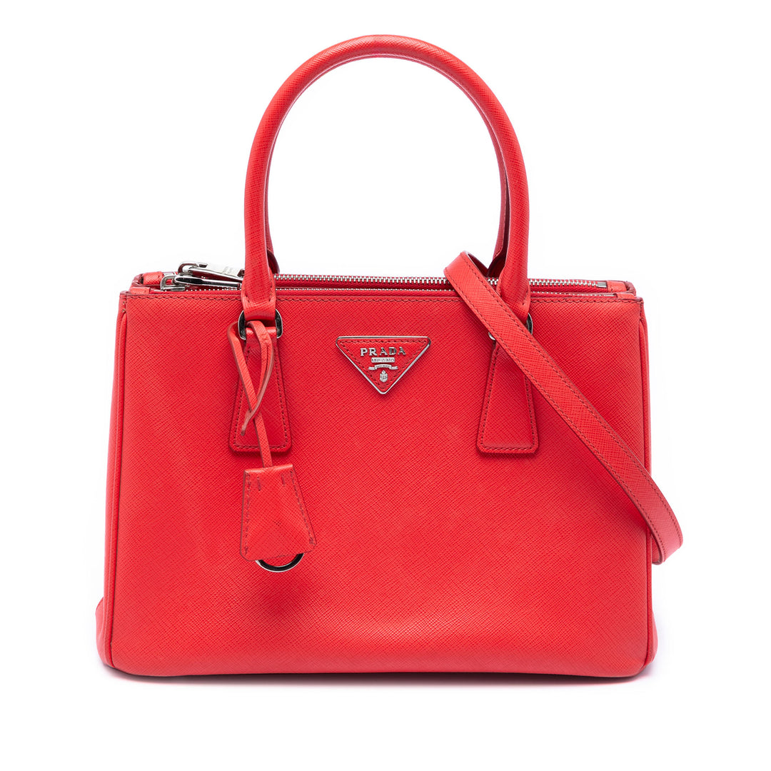 Prada Small Saffiano Lux Galleria Double Zip Sac