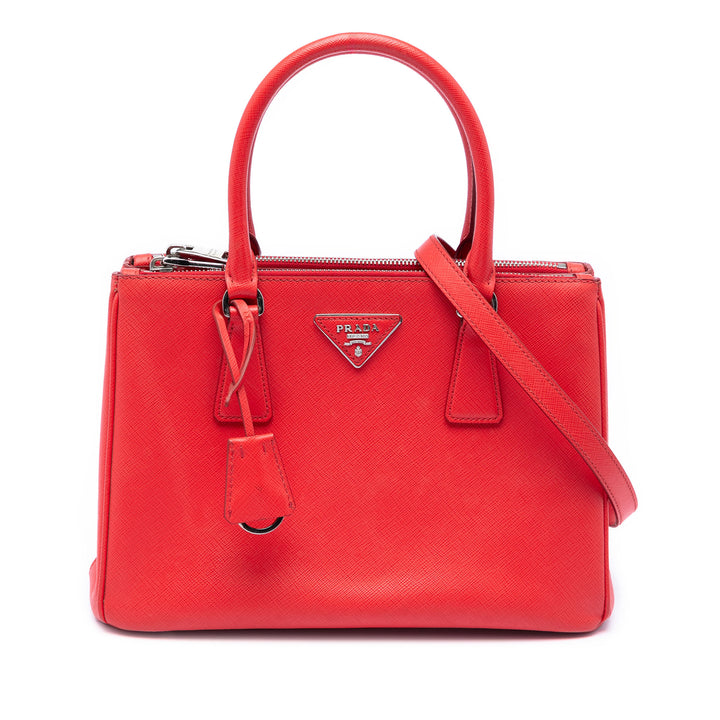 Prada Small Saffiano Lux Galleria Double Zip Sac