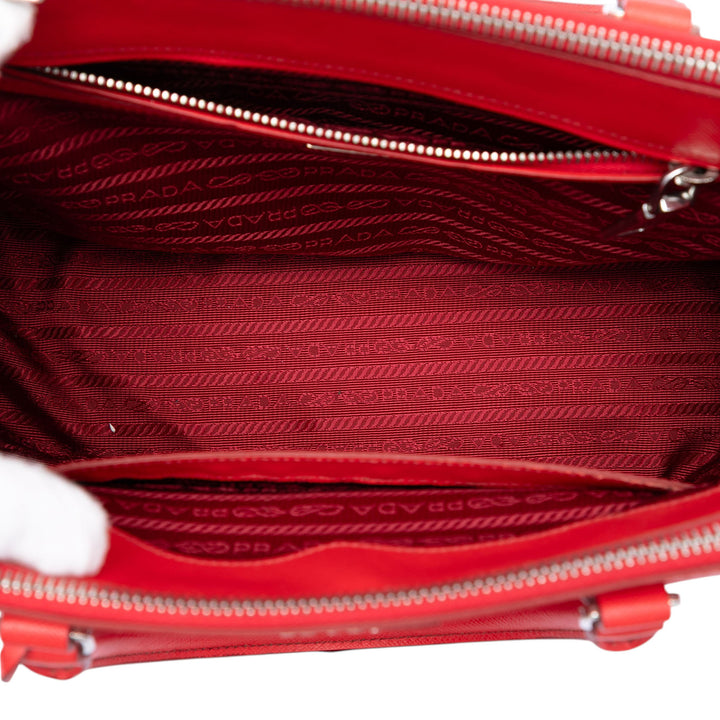 Prada Small Saffiano Lux Galleria Double Zip Sac