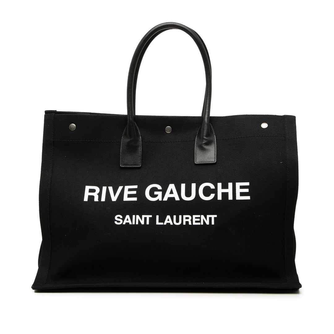 Saint Laurent Large Toile Rive Gauche Cabas