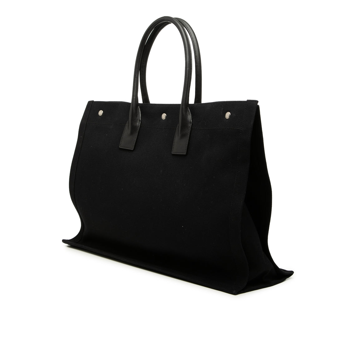 Saint Laurent Large Toile Rive Gauche Cabas