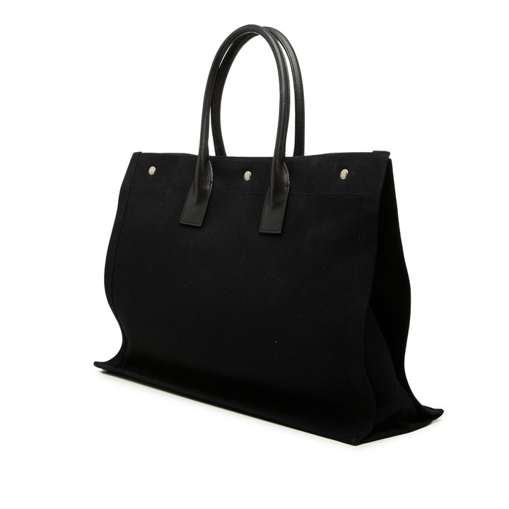 Saint Laurent Large Toile Rive Gauche Cabas