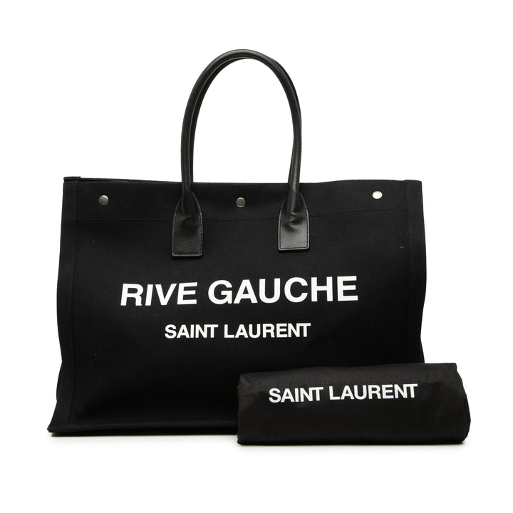 Saint Laurent Large Toile Rive Gauche Cabas