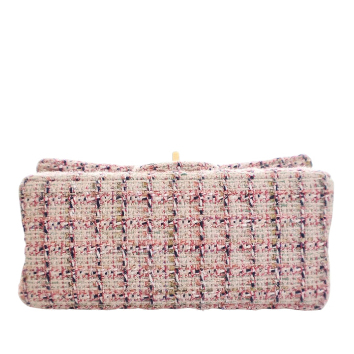 Chanel Mini Reissue 2.55 Tweed Simple rabat 224 Rose