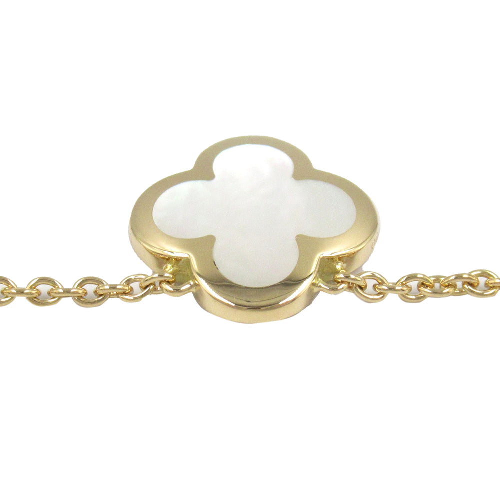 18K Yellow Gold and Mother of Pearl Pure Alhambra Pendant Necklace Gold - Gaby Paris