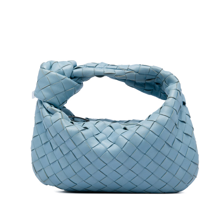 Bottega Veneta Intrecciato Jodie Mini nappa Bleu – vue principale – GABY PARIS