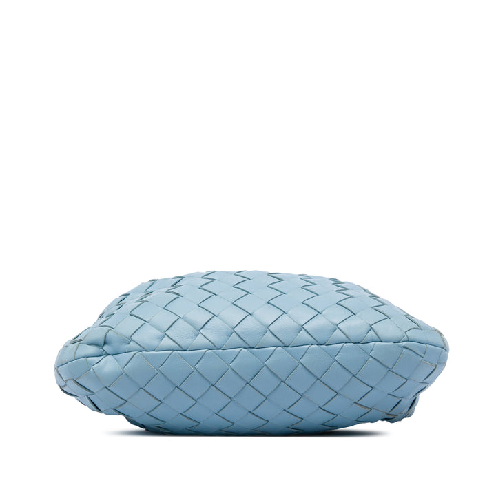 Bottega Veneta Intrecciato Jodie Mini nappa Bleu – vue 3 – GABY PARIS