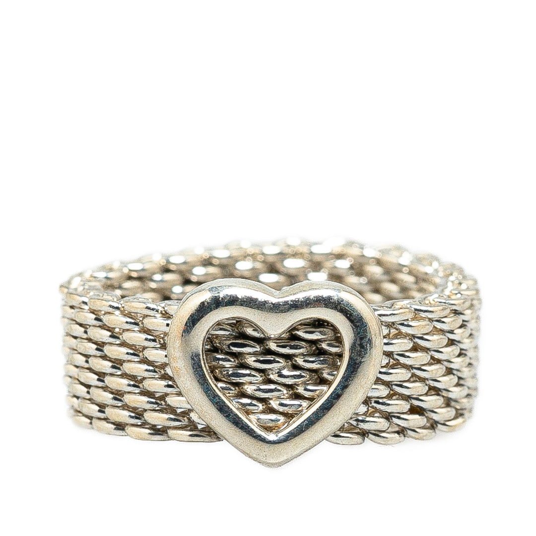 Sterling Silver Somerset Heart Ring Silver - Gaby Paris