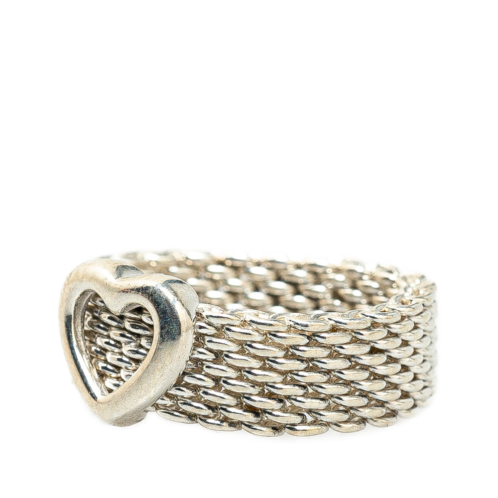 Sterling Silver Somerset Heart Ring Silver - Gaby Paris