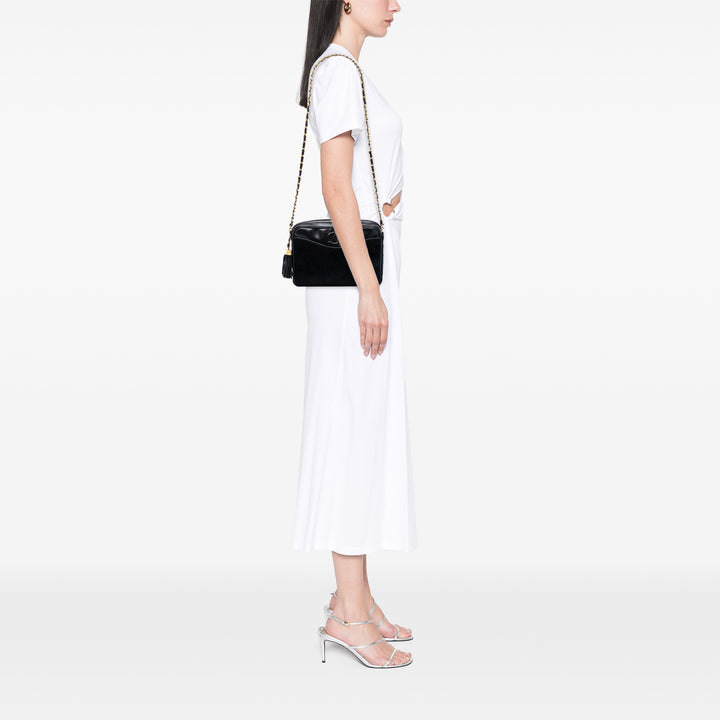 Chanel CC Ponyhair et Cuir Pompon Sac caméra