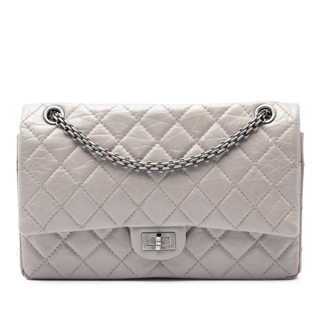 Chanel Matelassé vieilli Cuir de veau Reissue 2.55 Double rabat 226