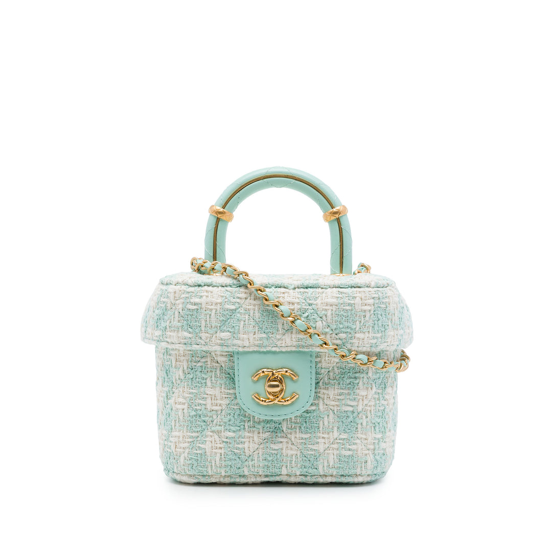 Crush sac à Mini Tweed Vert
