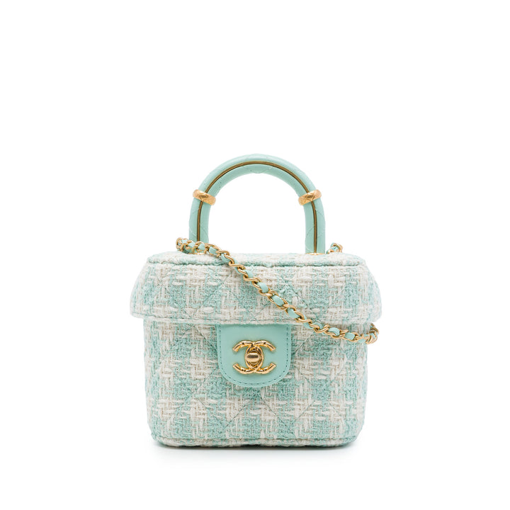 Crush sac à Mini Tweed Vert