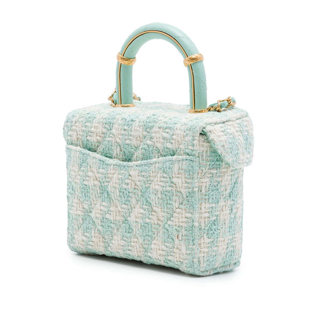 Crush sac à Mini Tweed Vert