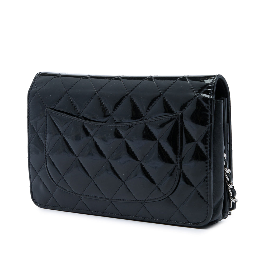 Chanel CC Matelassé Wallet on Chain Noir – vue 2 – GABY PARIS