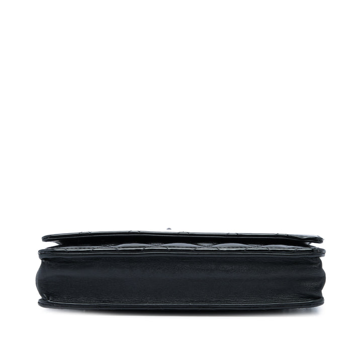 Chanel CC Matelassé Wallet on Chain Noir – vue 3 – GABY PARIS
