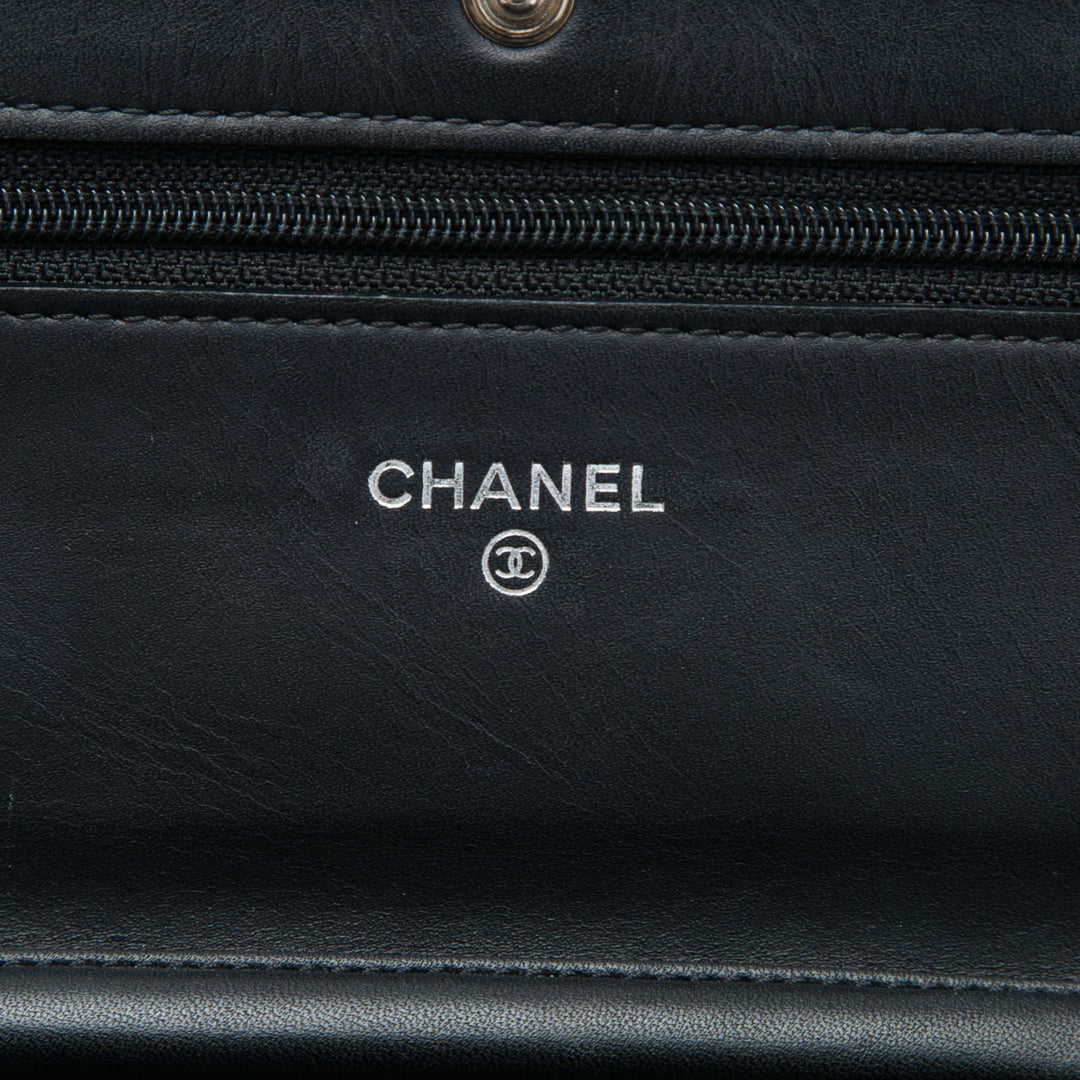 Chanel CC Matelassé Wallet on Chain Noir – vue 5 – GABY PARIS