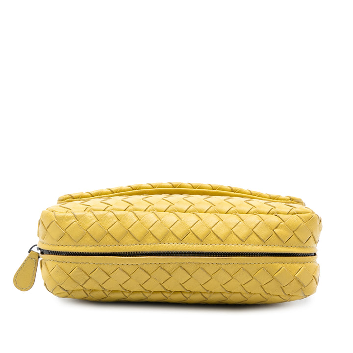 Bottega Veneta Mini Nappa Intrecciato Expandable Chain à rabat Sac porté croisé