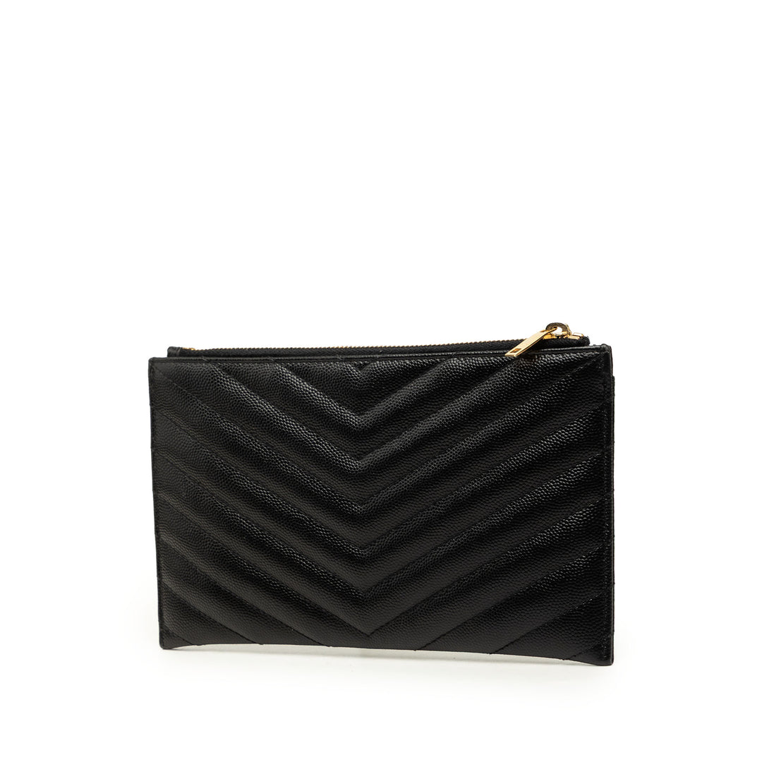 Chevron Grain De Poudre Bill Pochette Monogram Noir