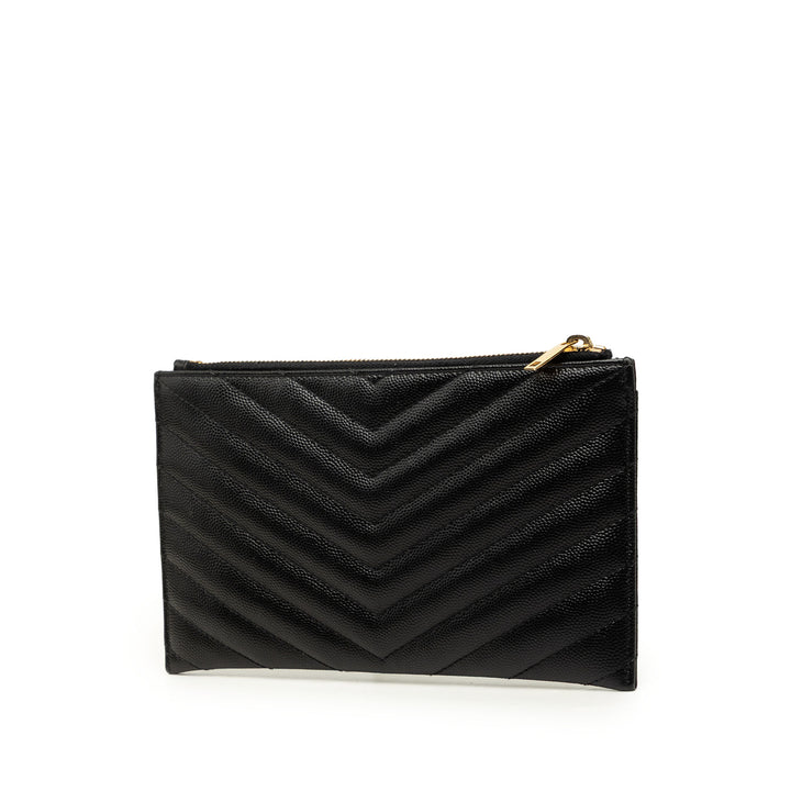 Chevron Grain De Poudre Bill Pochette Monogram Noir
