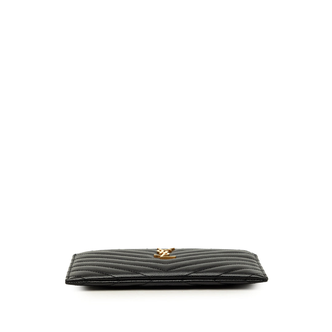 Chevron Grain De Poudre Bill Pochette Monogram Noir