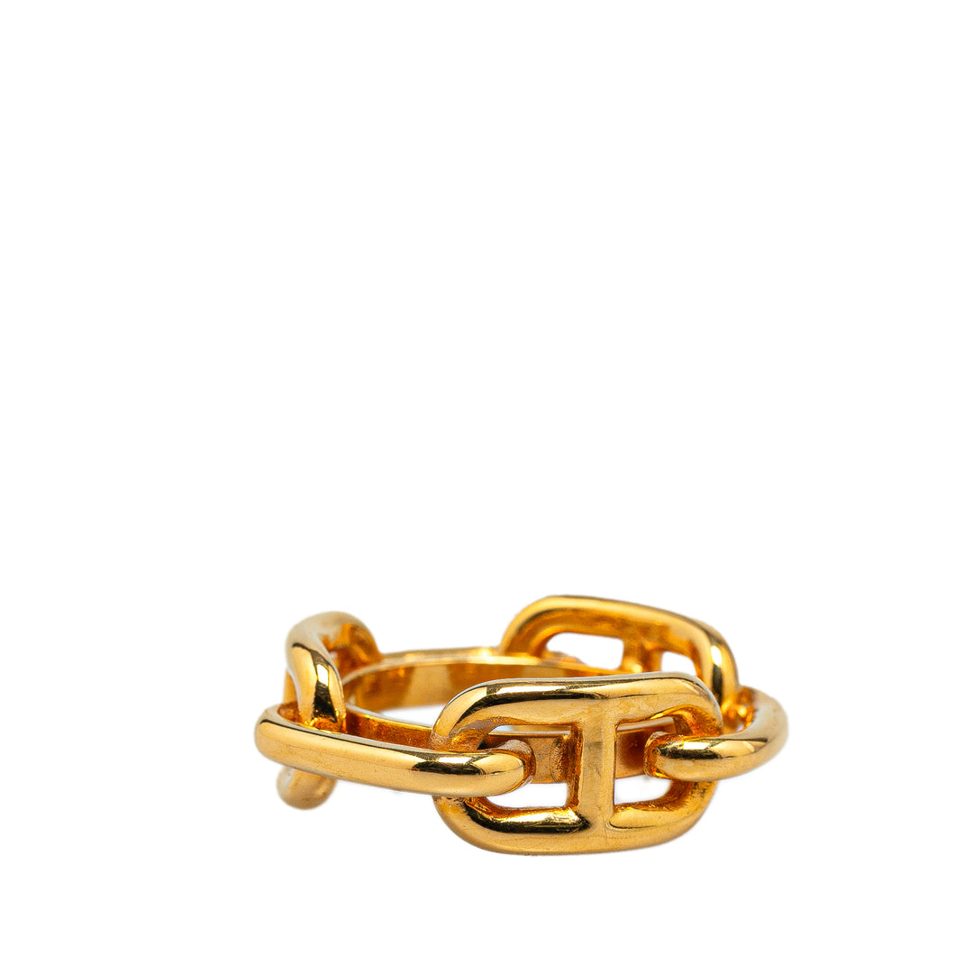 Gold Plated Chaine d'Ancre Scarf Ring Gold - Gaby Paris