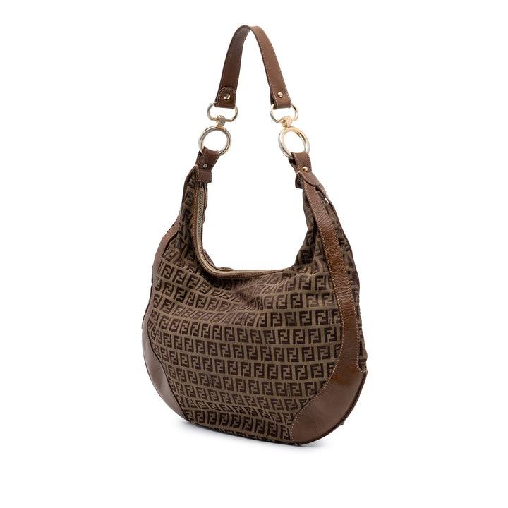 Fendi Zucchino Toile Chef Pocket Hobo