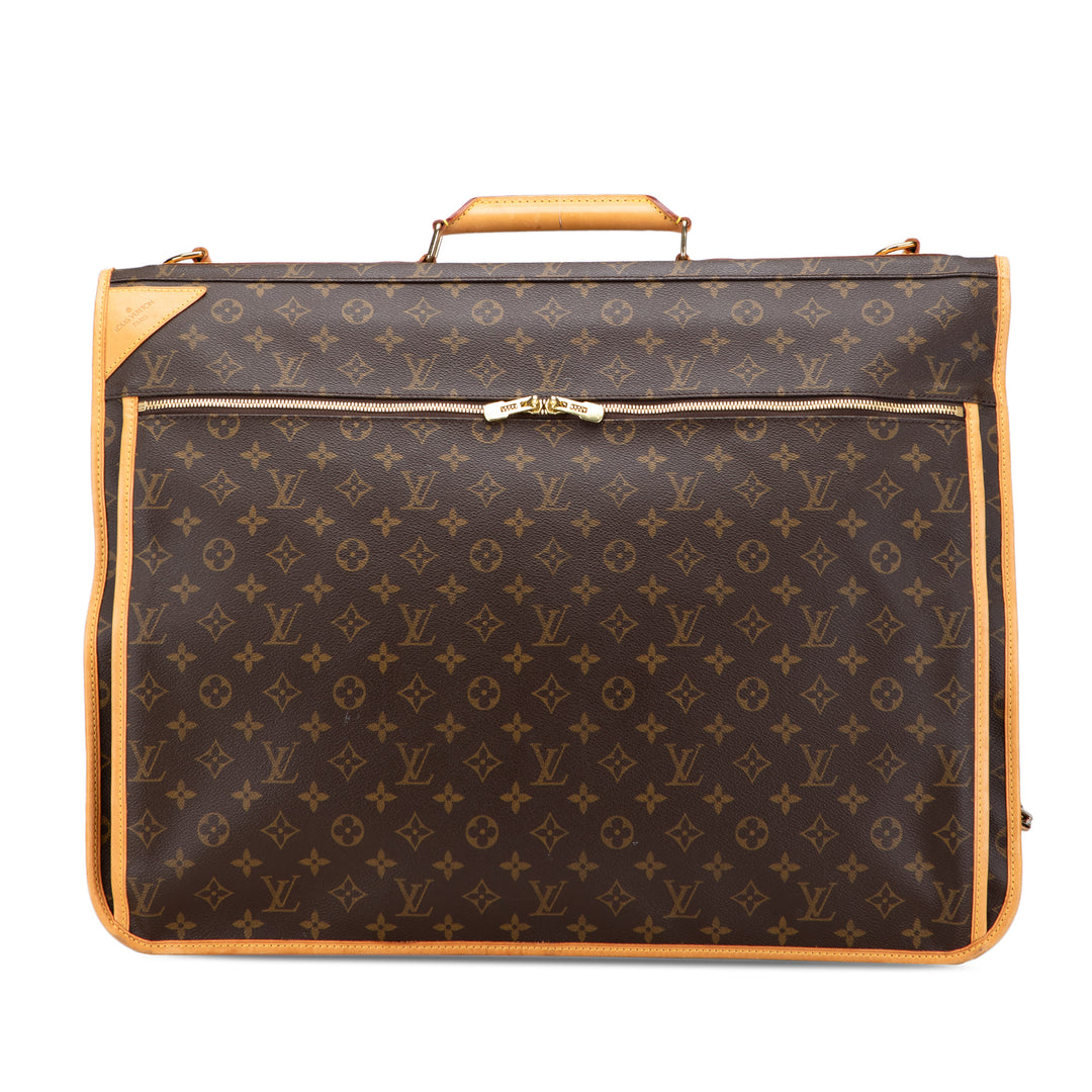 Monogram Portable Cabin Garment Bag Brown - Gaby Paris