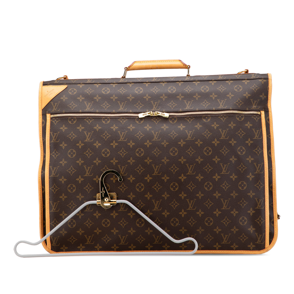 Monogram Portable Cabin Garment Bag Brown - Gaby Paris